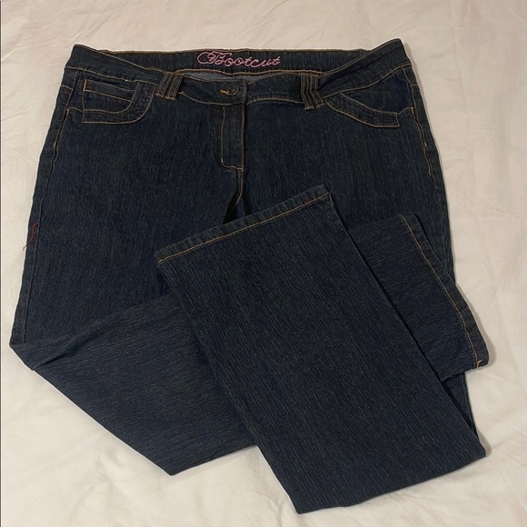 F & F Women's Dark Blue Bootcut Jeans - Picture 1 of 9